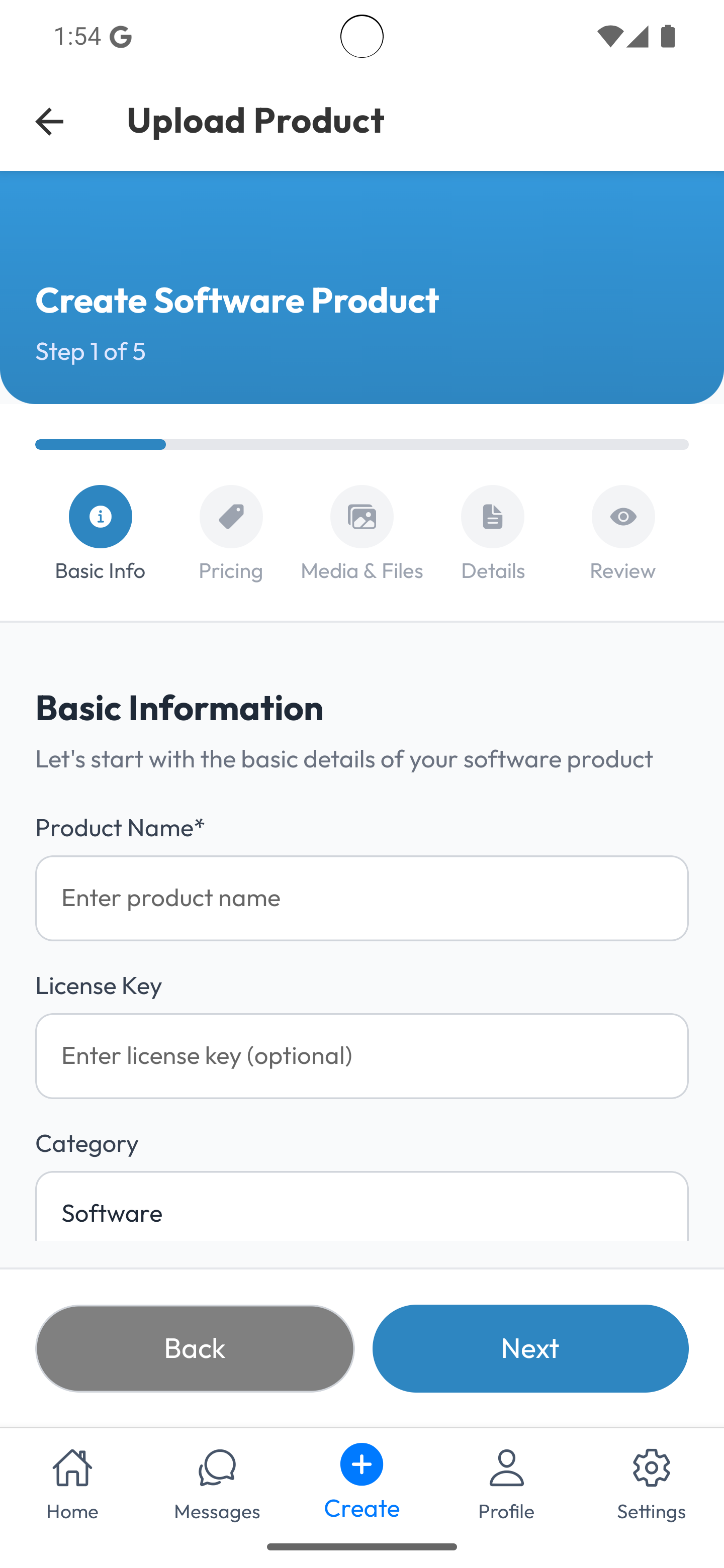Software upload